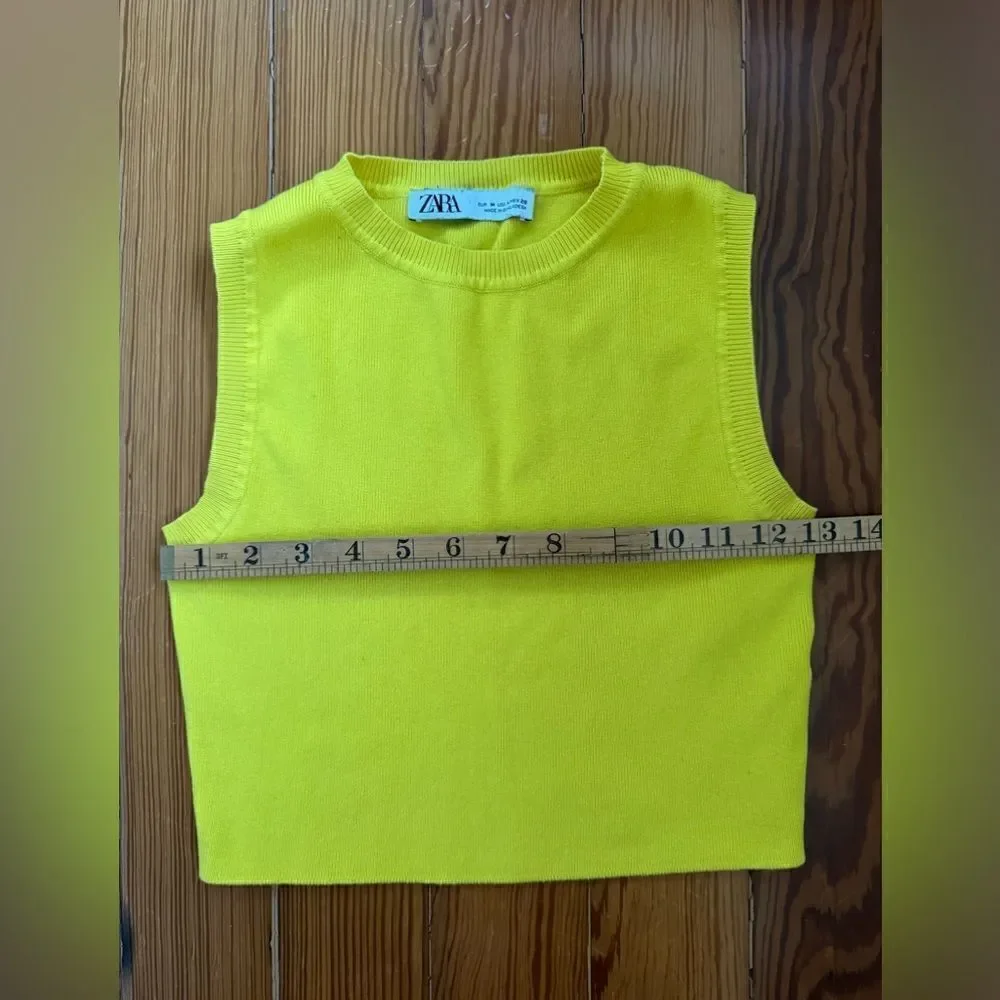 ZARA Cropped Sweater Vest